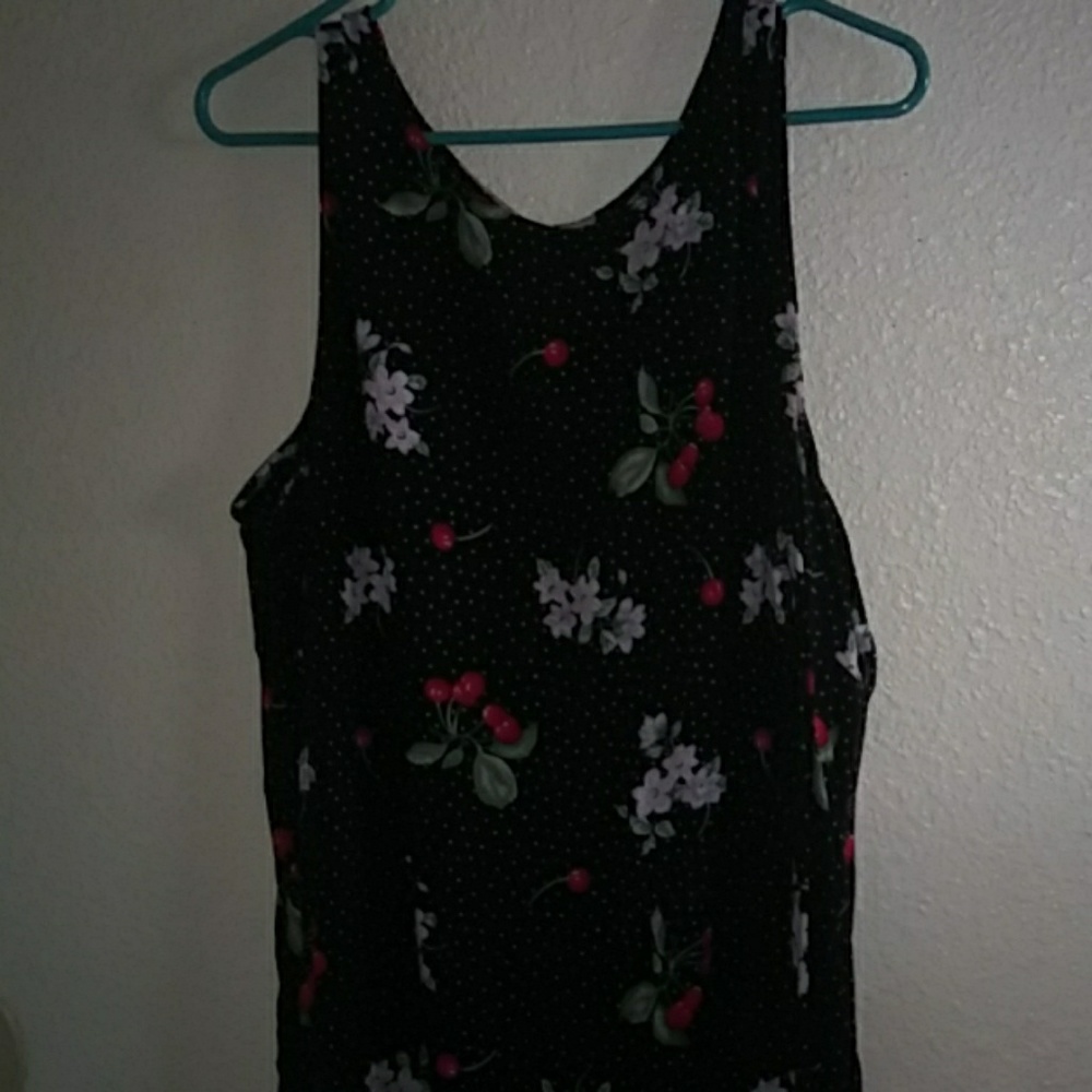 Vintage short-sleeved long dress